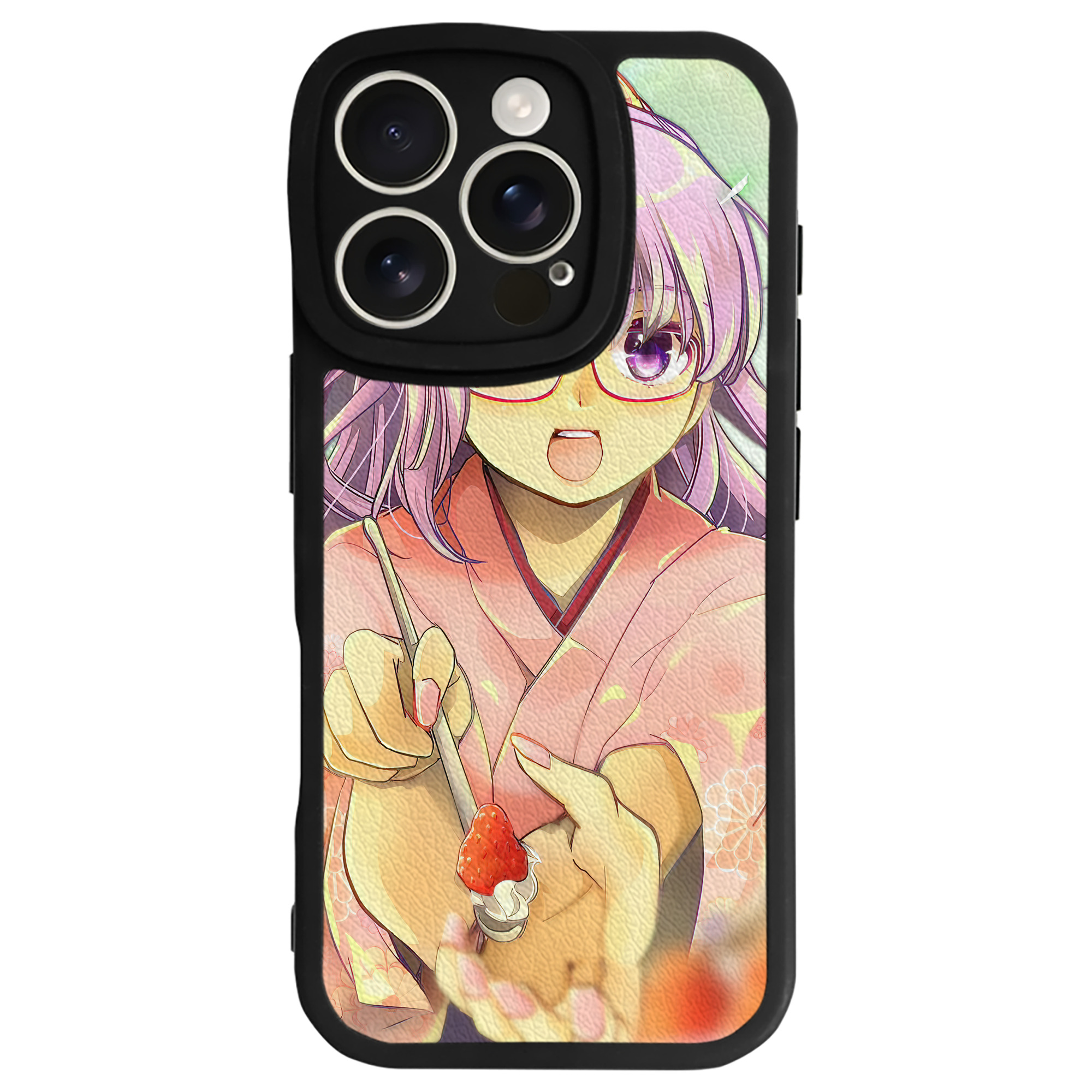 （画像用） ぎんたま 坂田銀時（さかたぎんとき） 神楽 志村新八（しむら しんぱち） GINTAMA Sakata Gintoki Kagura Shimura Shinpachi 【iPhone 16シリーズ対応】シリコンスマホケース（レザー調） 材質：シリコン